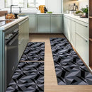 Kit 3 Tapetes Cozinha Antiderrapante Geométrico