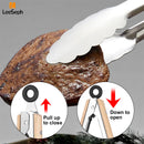 Pinça de Cozinha Inox com Cabo de Carvalho