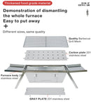 Churrasqueira Dobrável Inox Portátil
