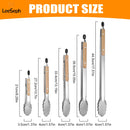 Pinça de Cozinha Inox com Cabo de Carvalho