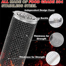 Cesta de churrasco de aço inoxidável