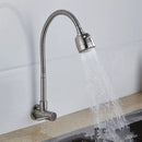 Torneira de Parede Inox Prata para Cozinha com Chuveiro 360° – Luxo